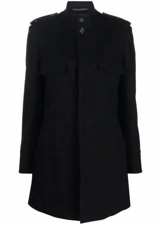 Yohji Yamamoto однобортное шерстяное пальто