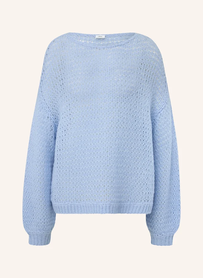 Пуловер S.Oliver Black Label, синий
