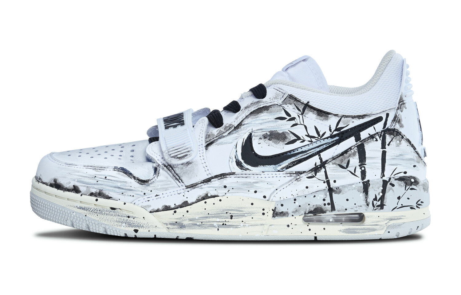 Кроссовки Jordan Legacy 312 Vintage Basketball Shoes Men Low-top Black/white, черный/белый