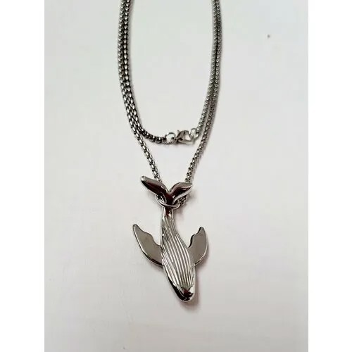 Колье ( Verba ), длина 70 см, серебряный