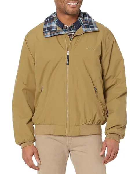 Куртка L.L.Bean Warm-Up Flannel Lined Regular, цвет Fatigue Green