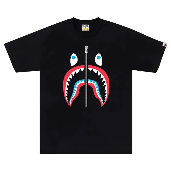 Футболка BAPE Colors Shark, черная