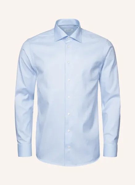 Фирменная рубашка из твила современного кроя Eton, синий