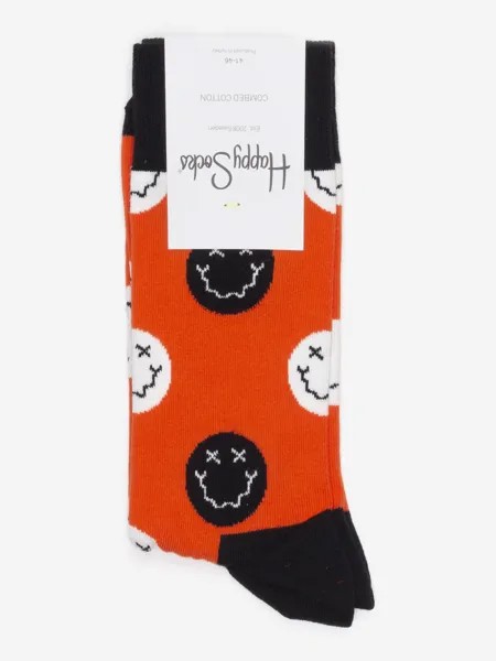 Носки с рисунками Happy Socks - Halloween Smiles, Оранжевый