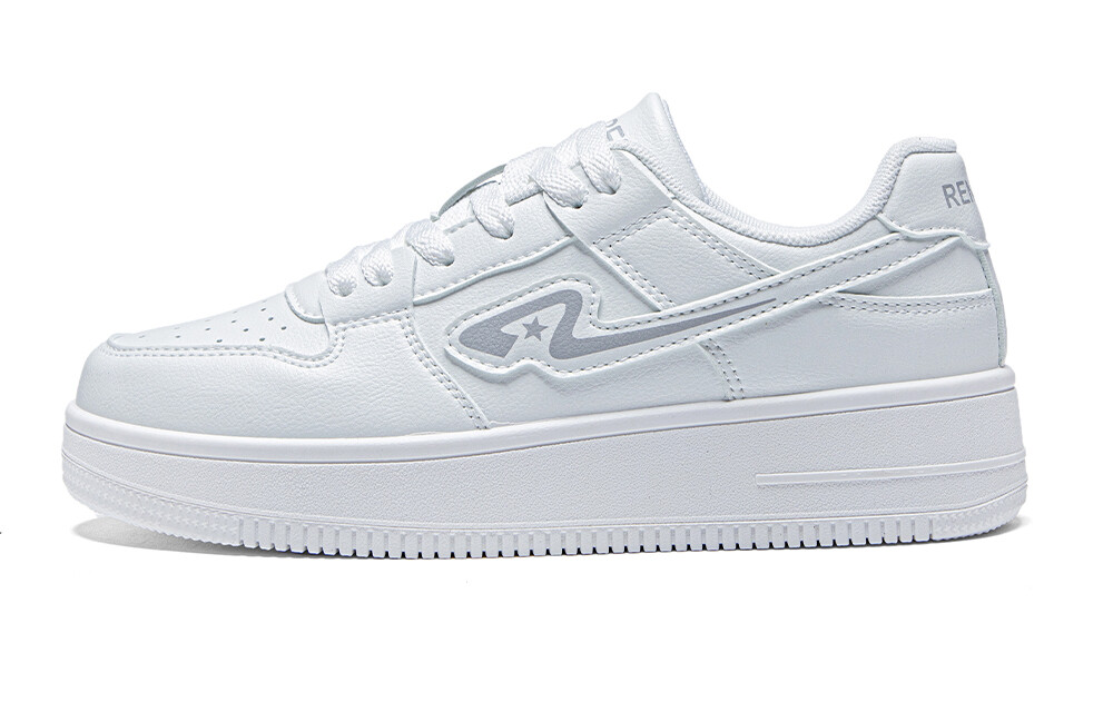 Кроссовки RENBEN Skateboarding Shoes Unisex Low-top, белый/серый