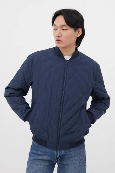 Бомбер мужской Finn Flare FBC21017 синий 2XL