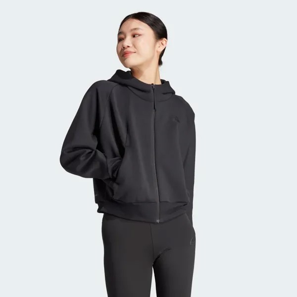 Z.N.E. Толстовка на молнии во всю длину Adidas, цвет Black