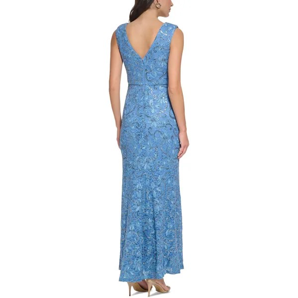 Женское кружевное длинное вечернее платье Vince Camuto, цвет Periwinkle