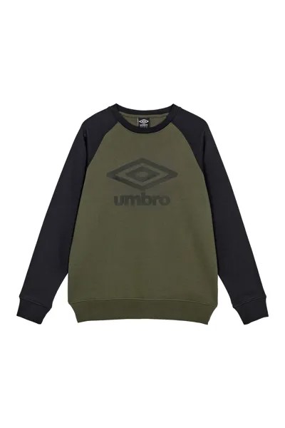 Толстовка Core с узором реглан Umbro, зеленый