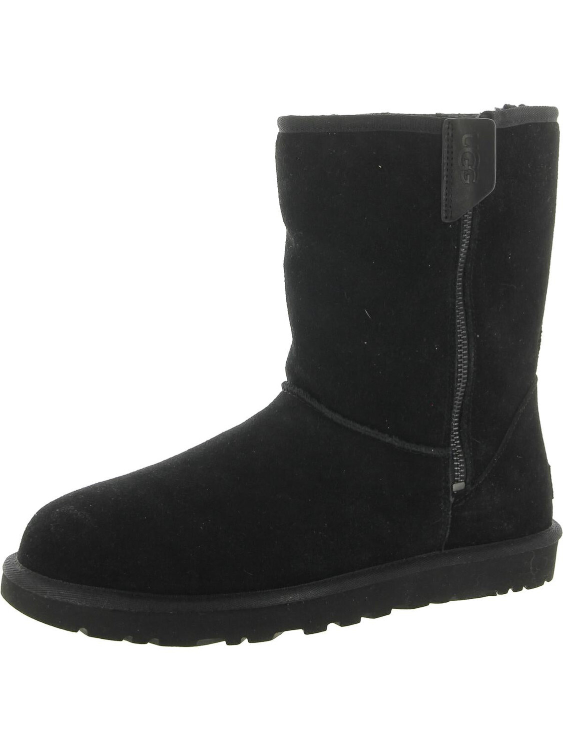 Классические короткие женские замшевые удобные зимние и зимние ботинки Bailey UGG, черный