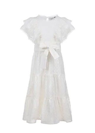Белое платье с рукавами-крылышками Paade Mode детское