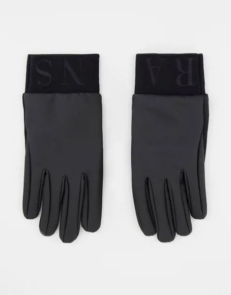 Перчатки черного цвета Rains 1672-Черный