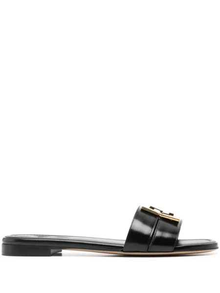 FENDI шлепанцы FFold, черный
