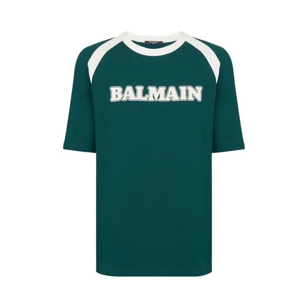 Футболка Balmain Retro Logo T-Shirt, зеленый