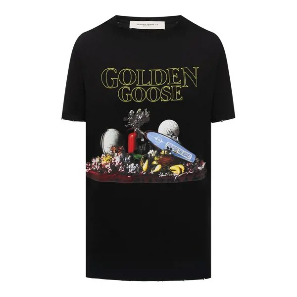 Хлопковая футболка Golden Goose Deluxe Brand