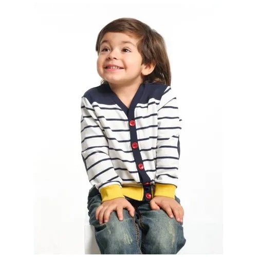 Кардиган Mini Maxi для мальчиков, размер 80, белый