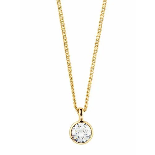 Колье DYRBERG/KERN, кристалл, кристаллы Swarovski, белый, желтый