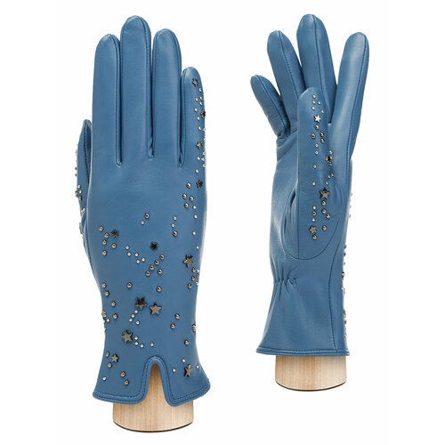 Перчатки ELEGANZZA, размер 7, голубой