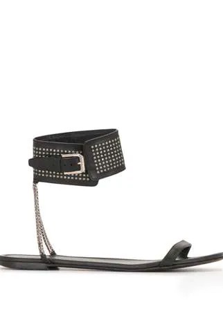 Yves Saint Laurent Pre-Owned сандалии с ремешком на щиколотке и заклепками