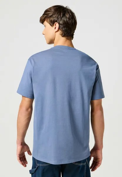 Футболка с принтом GRAPHIC TEE Wrangler, сине-серый