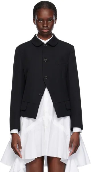 Черная куртка с воротником в стиле Питера Пэна Comme Des Garcons