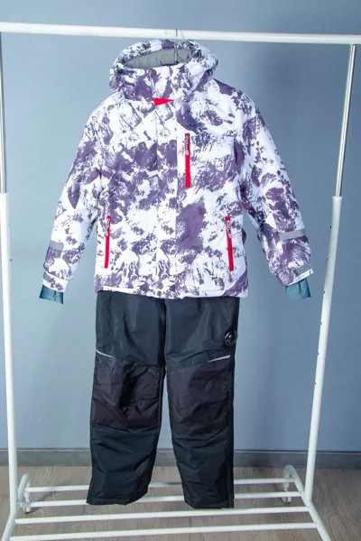 Комплект подр горн (куртка +комбинезон) Kalborn K2243B-488 (10, Белый/Черный)