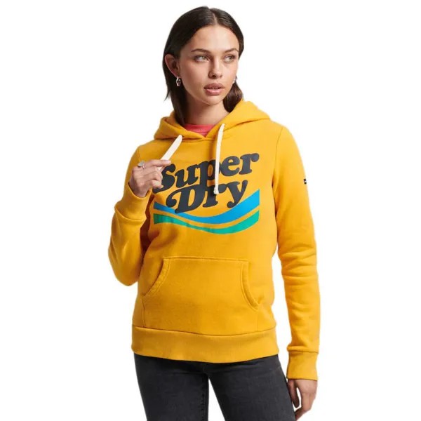 Худи Superdry Vintage Cooper Nostalgia, желтый
