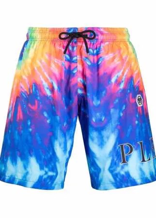 Philipp Plein плавки-шорты с принтом тай-дай