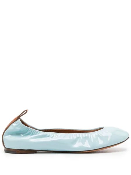 Lanvin лакированные балетки, синий