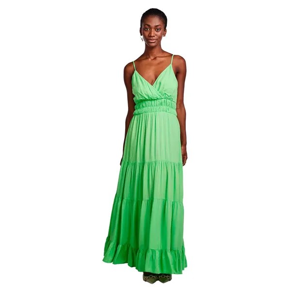 Длинное платье Yas Sirala Sleveless, зеленый