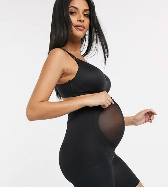 Черные моделирующие шорты Spanx Maternity-Черный цвет