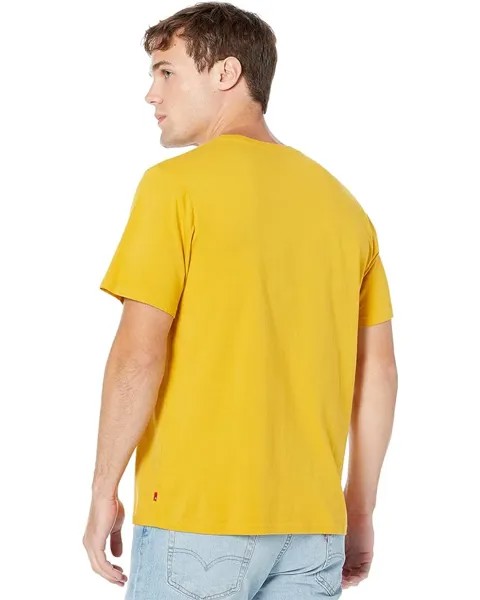 Футболка Levi's Mens Short Sleeve Relaxed Fit Tee, золотой