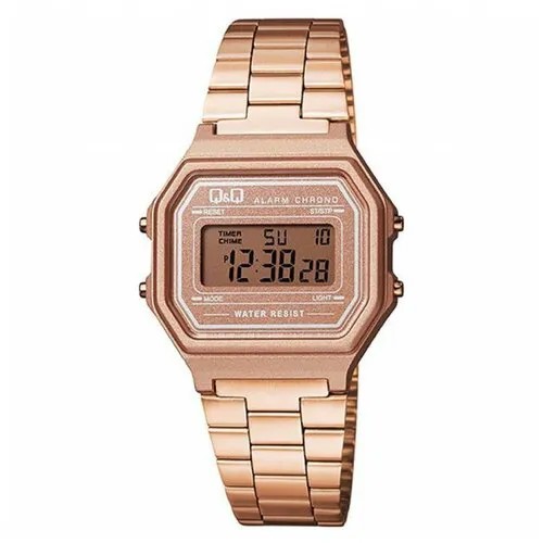 Наручные часы Q&Q M173-006, золотой, розовый