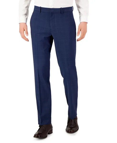 Мужские эластичные брюки современного кроя с однотонным разрешением Perry Ellis Portfolio