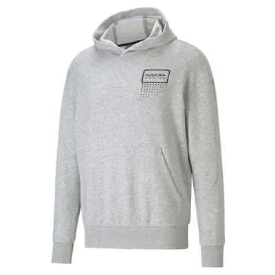 Puma Red Bull Racing Double Bull Pullover Hoodie Мужская серая повседневная верхняя одежда 7631