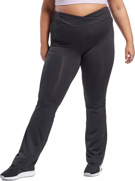 Женские брюки для тренировок Reebok Bootcut (большие размеры), черный