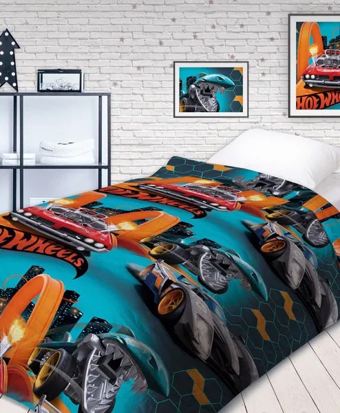 Покрывало стеганое, Hot Wheels