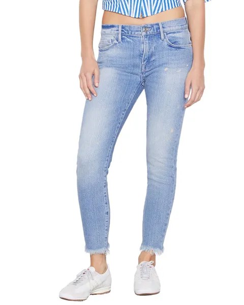 FRAME Denim Укороченные джинсы Le Skinny De Jeanne Utopia, синий