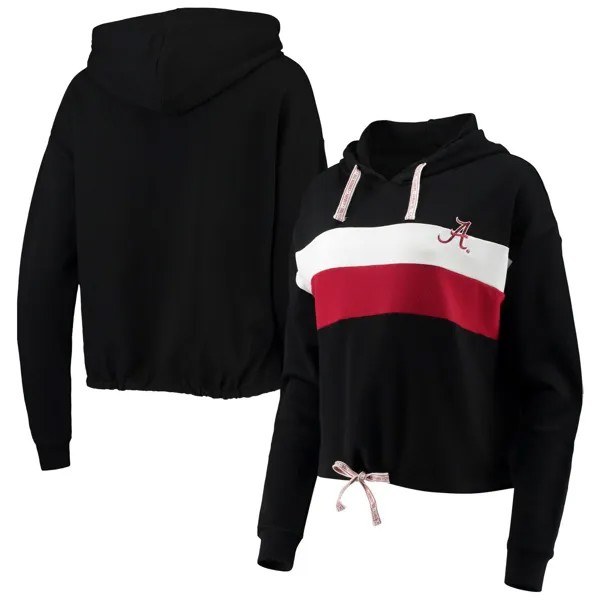 Женский пуловер с капюшоном Gameday Couture черного/малинового цвета Alabama Crimson Tide Leave Your Mark