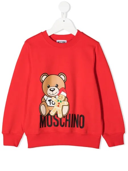 Moschino Kids толстовка Teddy Bear с логотипом