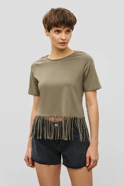 Футболка женская desam desam D2323001 зеленая XS