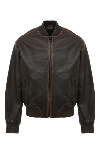 Кожаный бомбер Trussardi