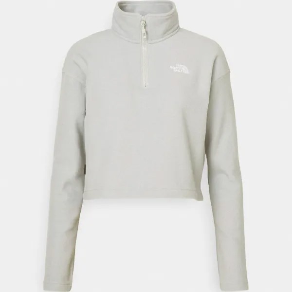 Свитшот The North Face 100 Glacier Cropped ¼ Zip, серый
