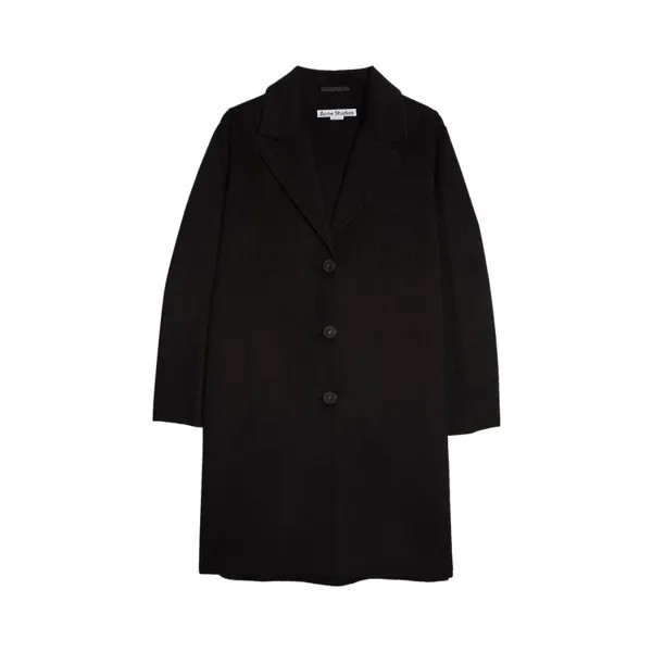 Пальто Acne Studios Single Breasted 'Black', черный