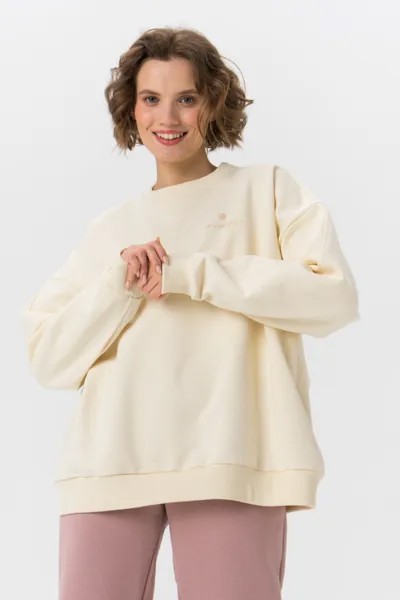 Свитшот женский Ennergiia AW21-W05 бежевый 42 RU