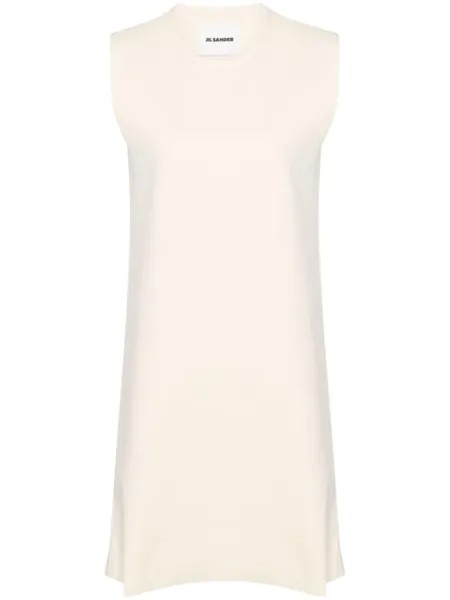 Jil Sander платье мини без рукавов, нейтральный цвет