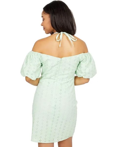 Платье BCBGeneration Eyelet Halter Neck Dress GT01D39, цвет Mint