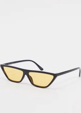 Желтые квадратные солнцезащитные очки с плоским верхом MinkPink-Желтый