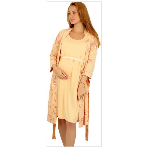 Халат  Lika Dress, размер 52, оранжевый