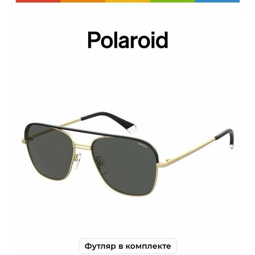 Солнцезащитные очки Polaroid, золотой